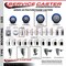Service Caster 4'' Blue Poly Wheel Swivel 7/16'' Grip Ring Stem Caster Set 2 Brakes, 4PK GR20S414-PPUB-BLUE-TLB-716138-2-S-2 - alternate 3